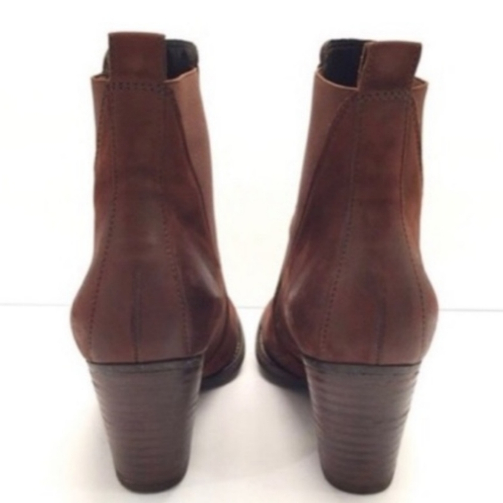 Paul Green Jules Brown Suede Ankle Booties 6.5 ** fits like a 7 US ** - Picture 5 of 9